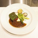 シャンペトル - ランチコース 2700円 の牛ハラミのステーキ