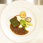 シャンペトル - ランチコース 2700円 の牛ハラミのステーキ