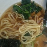 自家製麺 仁 - ツルンとした中太ストレート麺