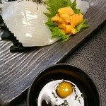 おたる政寿司 - 雲丹とイカの最強コラボ(*^^*)