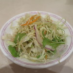 湘南菊華大飯店 - 千キャベツ・水菜・パセリ・紫タマネギのサラダアップ