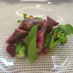 ビストロ ダイア - 宮崎県産仙台黒毛和牛　Ａ５等級ランプ肉のロースト　ポルト酒ソース H28.5月再訪