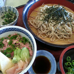Riba- Fuji Kantori- Kurabu - 冷たいお蕎麦とネギトロ丼セット