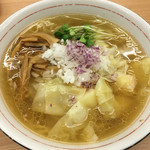 麺屋 中川 - 夜限定のエビ塩ワンタン麺 900円