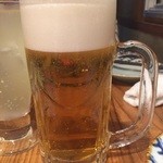 Yompa Chigyojou - 先ずはビールで乾杯します。