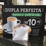 365 Deli - エスプレッソとパステル・デ・ナタ（エッグタルト）のセット R$10,90