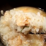 会津 田舎家 - お茶漬け 鮭(2016.05)