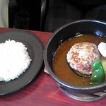 ダッチオーブン - 黒豚ハンバーグ（スープ）　1,000円