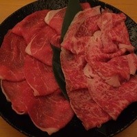 米澤牛DINING べこや - しゃぶしゃぶ米沢牛赤身セット4,500円、しゃぶしゃぶ米沢牛上ロース6,000円