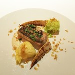 レフェルヴェソンス - (2016/5 昼)陽だまり：甘鯛のポワレ、たけのこ、縮緬キャベツ、木の芽