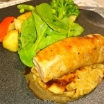 カシュ カシュ - 肉料理・仔牛のポワレ セップ茸のリゾット添え 赤ワインソース