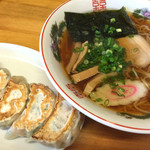 田島ラーメン - ラーメン＋餃子セット（Cセット)950円