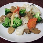 永福楼 - 烏賊と野菜の炒めもの
