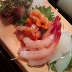 かわなみ鮨 - 鯵たたき・赤貝・甘えび・墨いか