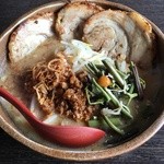 麺場 田所商店 - 信州味噌漬け炙りチャーシュー麺2016.5