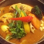 Soup　Curry　SAMURAI. - 豚角煮と野菜