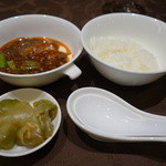 スーツァンレストラン 陳 - 2016.05 おぼろ豆腐の麻婆豆腐御膳