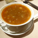中国飯店 - フカヒレ入り酸辣湯