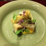 日本料理　翠 - 白アスパラと鮑