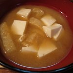 食事処じゅん - お豆腐いっぱいの味噌汁