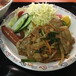 国立飯店 - 焼肉アップ マヨが欲しかった…、けど、タコ足ウィンナーが可愛い(^^)