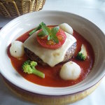 トマトﾊﾝﾊﾞｰｸﾞ：ランチセット