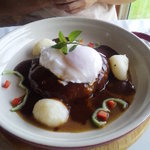 プティ キャナル - デミグラスﾊﾝﾊﾞｰｸﾞ：ランチセット