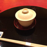 にくの匠 三芳 - 新酢橘とお肉のお出汁。