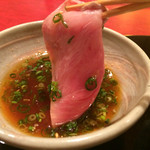 にくの匠 三芳 - サーロインのしゃぶしゃぶ。ポン酢。