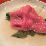 にくの匠 三芳 - サーロインのしゃぶしゃぶ。