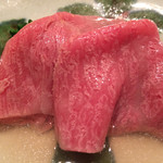 にくの匠 三芳 - サーロインのしゃぶしゃぶ。