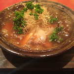 にくの匠 三芳 - サーロイン牛角煮と筍と花山椒のお鍋。