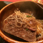 にくの匠 三芳 - サーロイン牛角煮と筍と花山椒のお鍋。