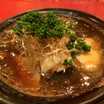 にくの匠 三芳 - サーロイン牛角煮と筍と花山椒のお鍋。