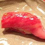 にくの匠 三芳 - サーロインの握り寿司。