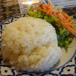 タイの食卓 パクチータイ - 「グリーンカレー」のライス