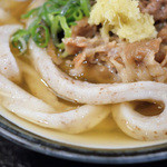 うどん 讃く - いつもはこのようなアングルでは撮りませんが…特徴があり個性的なうどんでした。