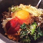 近江牛 焼肉竹 - （2016.4）石焼ビビンバ！