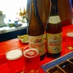 串の宝山 - 一番搾り飲み比べ(^^)