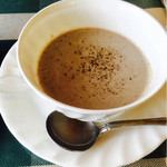 trattoria Pippo - マッシュルームのスープも大変美味しゅうございました（＾Ｏ＾）