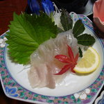 あゆかわ荘 - ヒラメとエンガワの刺身