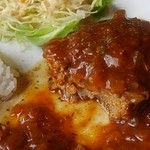 ネットカフェ シュウイチ - 肉感はありまあまあ美味しい　ハンバーグ