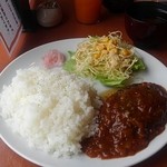 ネットカフェ シュウイチ - ワンプレートランチ　ハンバーグ　750円税別