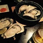 赤羽の ざきや - 蒸し牡蠣&生牡蠣
