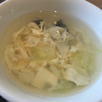重慶厨房 - ランチのスープ