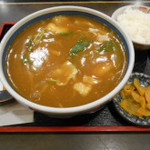 きしめん・そば 華苑 - カレーきしめん、ごはん付き