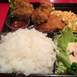 ペッパー - 201605 ペッパー ★Bランチ（860円）★豚ヒレ肉のカツレツ&ビーフスパニッシュオムレツ