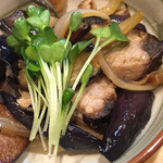 ばんじょう - カツオと茄子のガーリック炒め