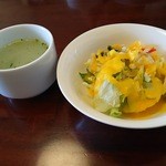 スープ、サラダ