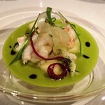 レストラン サンパウ - ボタン海老、タイガーミルク